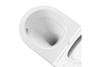 Унитаз подвесной Aquatek Европа AQ1106T-00 безободковый с сиденьем Soft Close белый